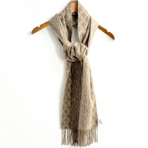 Nordstrom Cashmere Tan‎ Mixed Animal Print Scarf